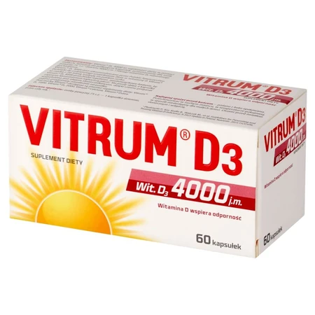 Vitrum D3 Sterk, vitamine D 4000 IE, 60 capsules