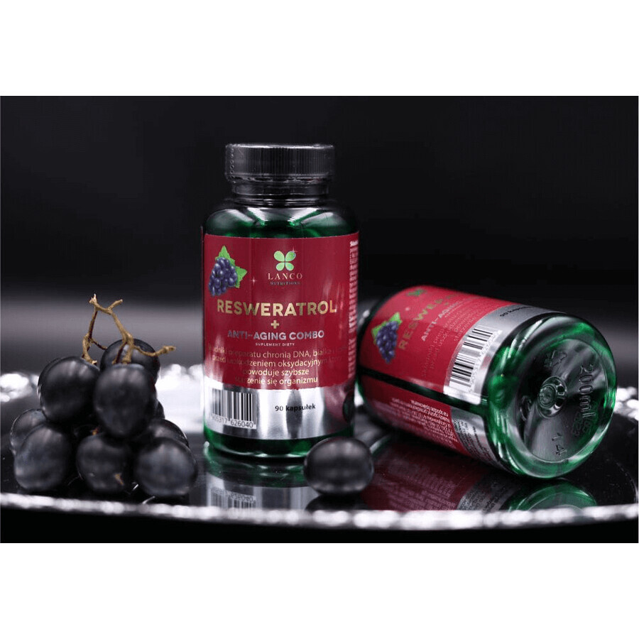 Lanco Nutritions Resveratrolo + Anti-Aging Combo, 90 capsule