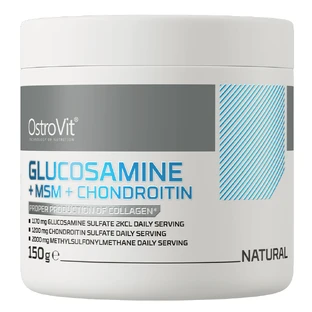 OstroVit Glucosamin + MSM + Chondroitin, natürliches Aroma, 150 g