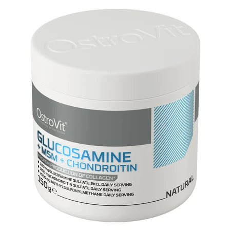 OstroVit Glucosamin + MSM + Chondroitin, natürliches Aroma, 150 g
