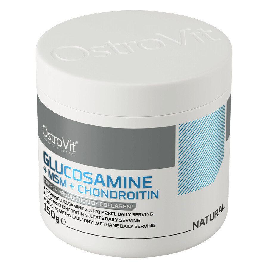 OstroVit Glucosamine + MSM + Chondroitin, natural flavor, 150 g