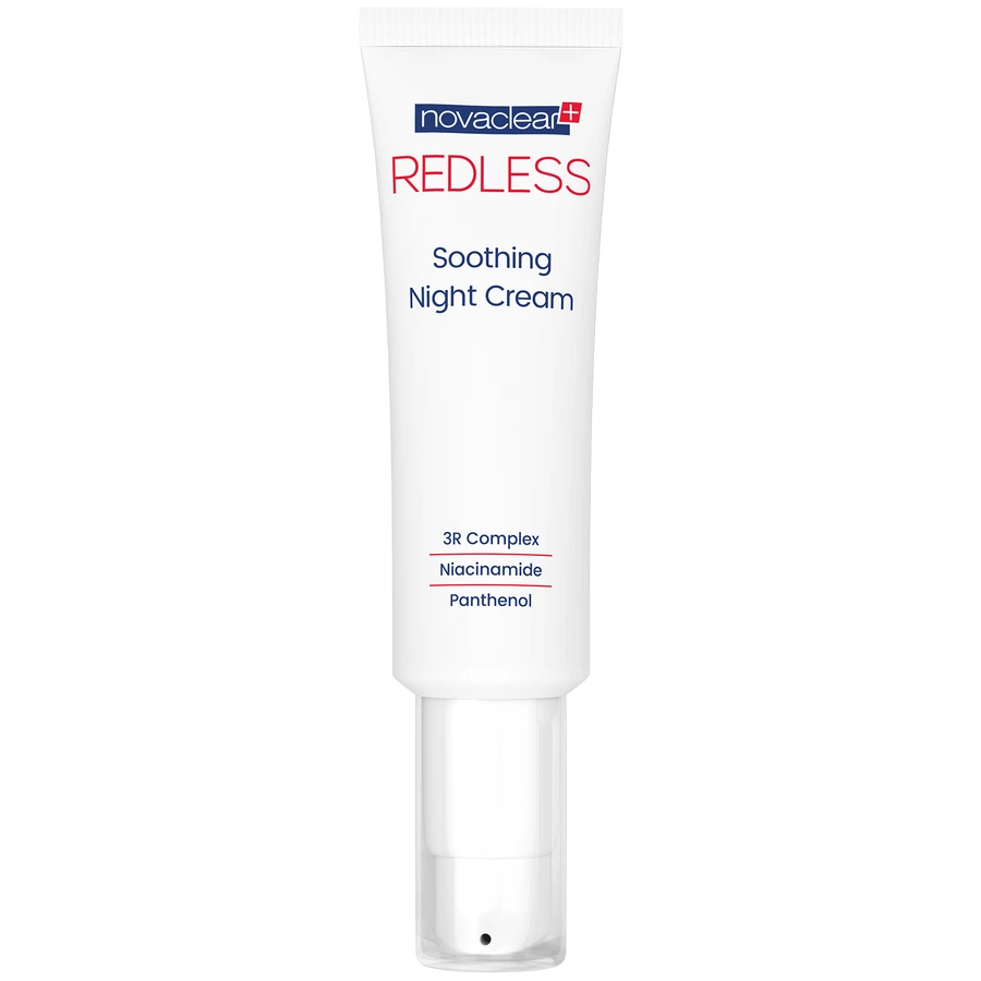 Novaclear Redless, strengthening night cream for sensitive and vascular skin, 50 ml