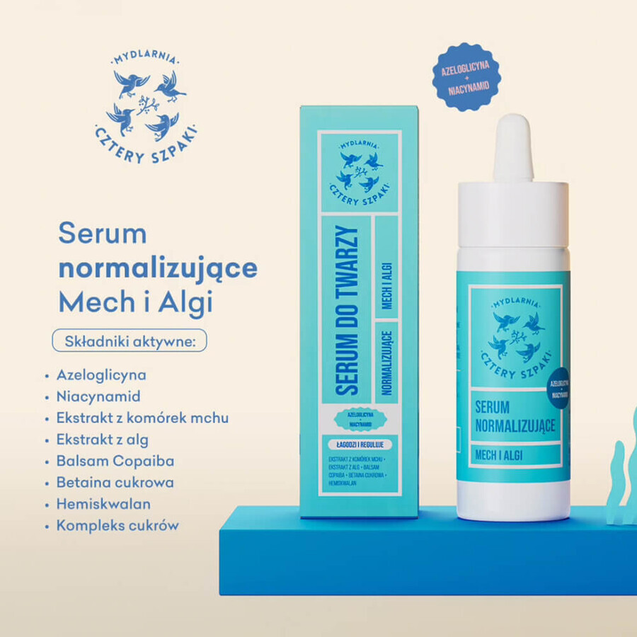 Four Spokes, normalizing serum, moss and algae, 30 ml