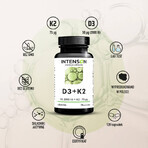 Intenson Vitamina D3 + K2, 120 capsule softgel