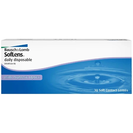 Bausch+Lomb Soflens Daily Disposable 8.6, lentilles de contact, 1 jour, -6.00, 30 pcs