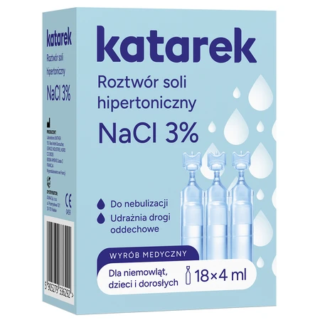 Katarek, hypertone Salzlösung NaCl 3%, 18 x 4 ml