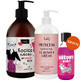 LaQ set, hand and nail cream, Princess, 300 ml + shower gel, magnolia and pink pepper, 500 ml + shower gel, Pink in the ch!, 100 ml gratis