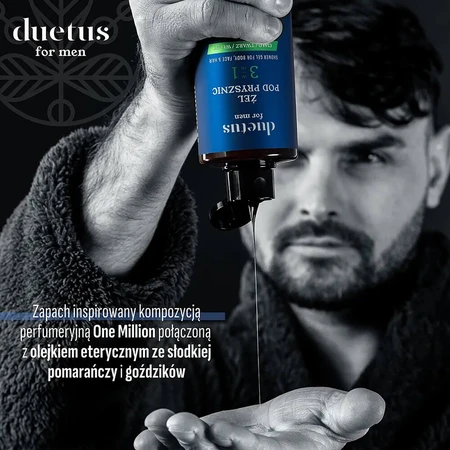Duetus For Men, nourishing 3-in-1 shower gel, 300 ml