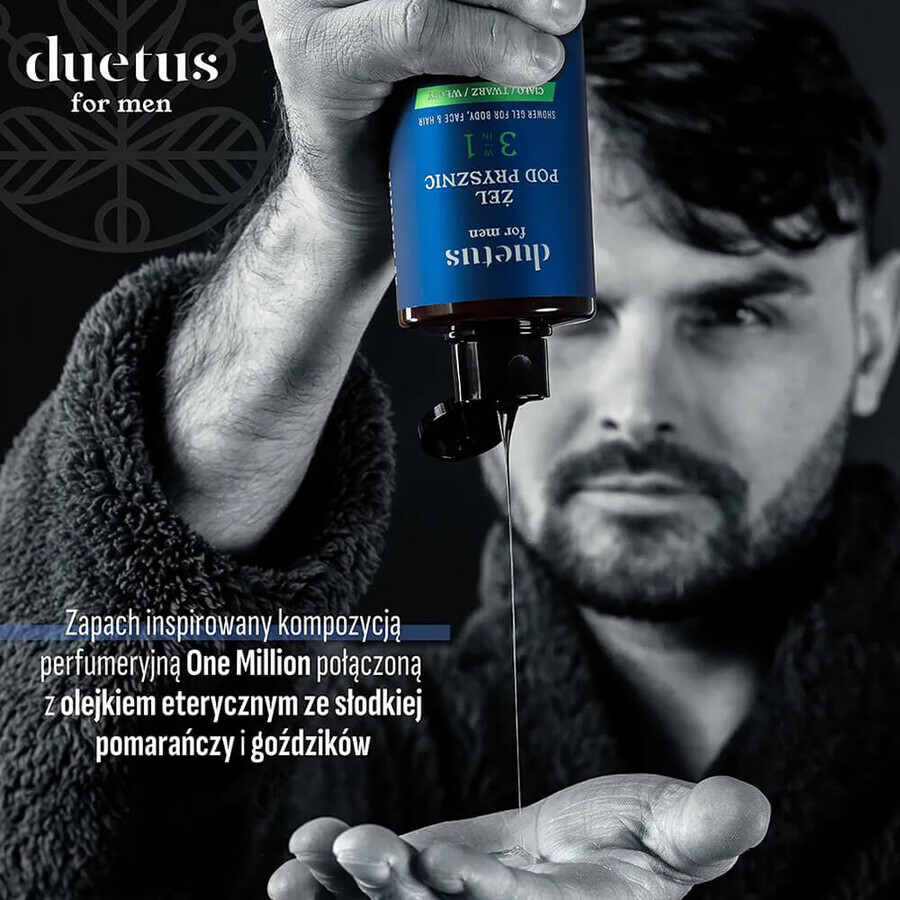Duetus For Men, pflegendes 3-in-1-Duschgel, 300 ml