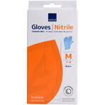 Abena, mănuși din nitril, nesterile, fără pudră, albastre, mărimea M, 20 bucăți Abena, mănuși din nitril, nesterile, fără pudră, albastre, mărimea M, 20 bucăți