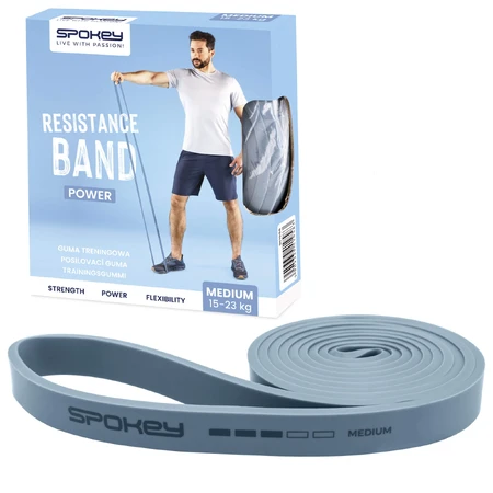 Spokey Power, resistance rubber, medium, blue, 1 piece