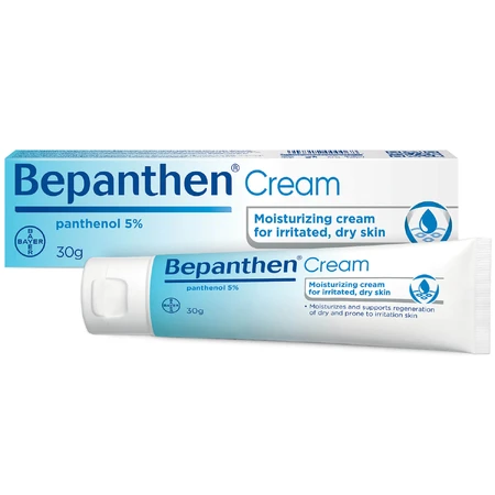Bepanthen Derm Crema, crema corporal especializada, piel seca, con tendencia a la irritación, a partir del día 1, 30 g