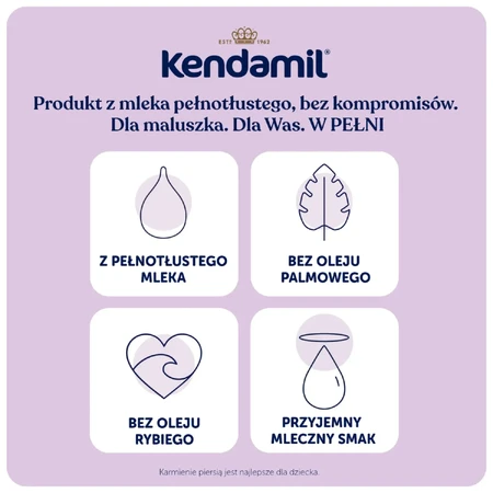 Kendamil Premium 1 DHA+, zuigelingenmelk, vanaf de geboorte, 600 g
