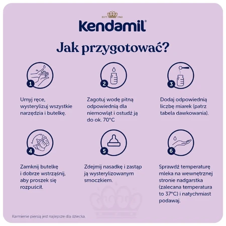 Kendamil Premium 1 DHA+, zuigelingenmelk, vanaf de geboorte, 600 g