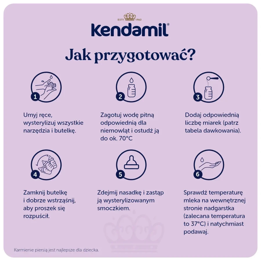 Kendamil Premium 1 DHA+, zuigelingenmelk, vanaf de geboorte, 600 g