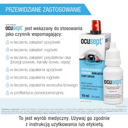 Ocusept, ophthalmische Lösung mit entzündungshemmender Wirkung, 10 ml