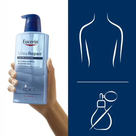 Eucerin Urearepair, gel lavante con 5% de urea, 400 ml