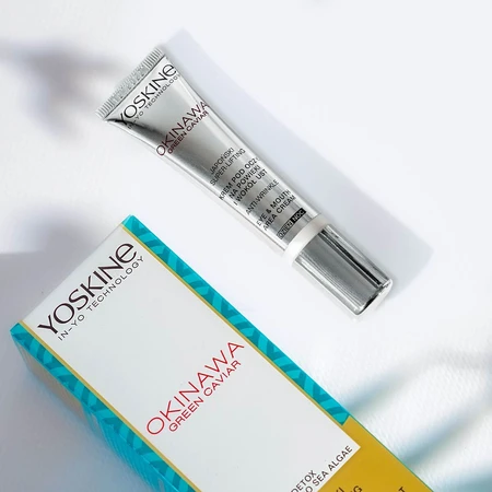 Yoskine Okinawa Green Caviar, crema para ojos, párpados y labios, 15 ml