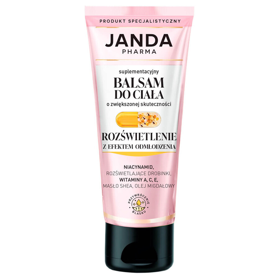 Janda Pharma, aanvullende bodylotion, verhelderend met verjongend effect, 200 ml