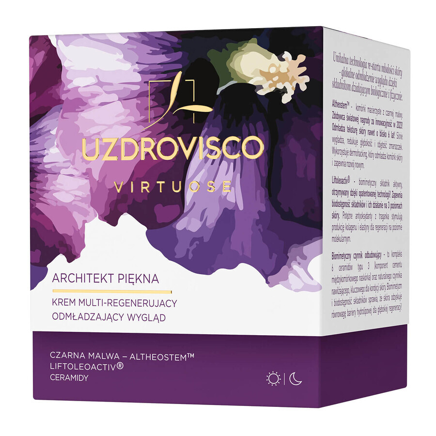 Uzdrovisco Virtuose Arquitecto de Belleza, crema multi-regenerativa, 50 ml