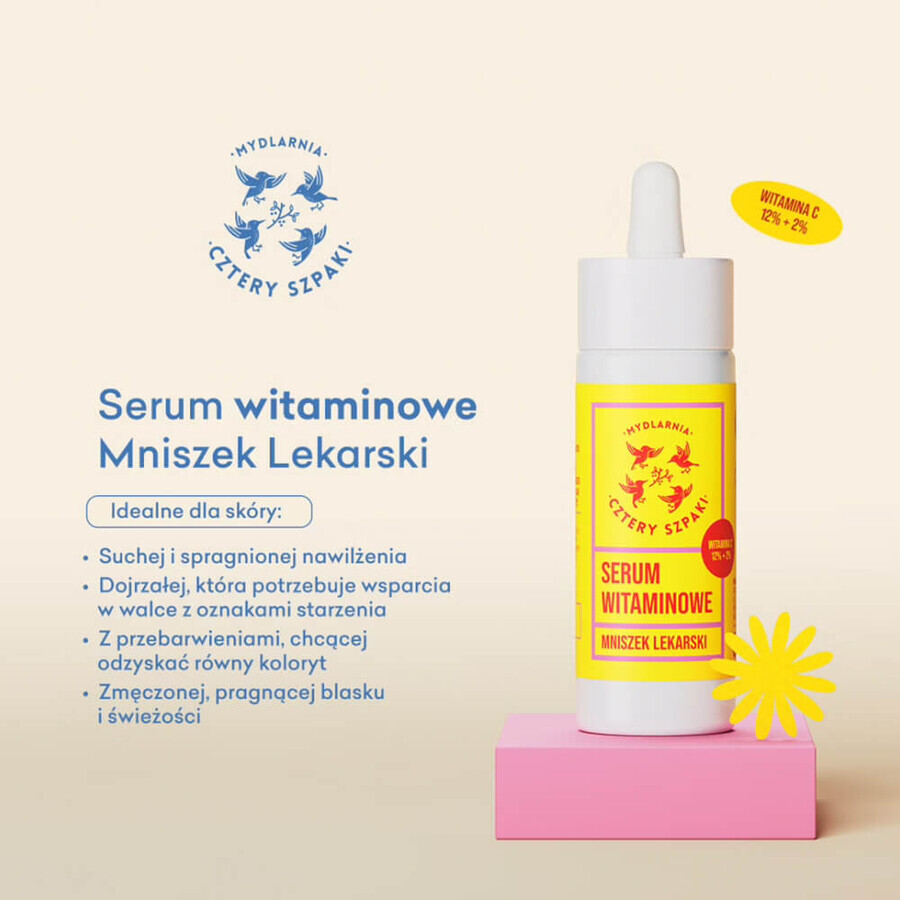 Quatre roses, sérum vitaminé, pissenlit, 30 ml