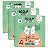 Moomin Baby, diapers, size 4, 7-14 kg, 126 pieces