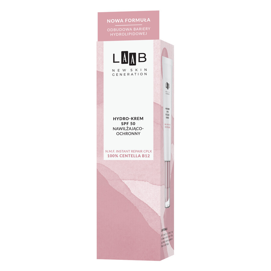 AA LAAB Centella B12, crema idratante e protettiva, SPF 50, 40 ml