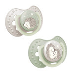 Lovi Night & Day, ciuccio, in silicone, dinamico, Riccio, da 18 mesi, 2 pezzi Lovi Night & Day, ciuccio, in silicone, dinamico, Riccio, da 18 mesi, 2 pezzi