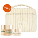Nuxe Nuxuriance Gold set, nourishing and strengthening night lotion, 50 ml + illuminating eye lotion, dry skin, 15 ml + cosmetic bag free of charge