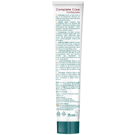 Himalaya Botanique Complete Care, kaneel tandpasta, fluoridevrij, 75 ml