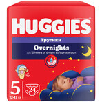Huggies Overnights, couches, Disney, taille 5, 12-17 kg, 24 pcs Huggies Overnights, couches, Disney, taille 5, 12-17 kg, 24 pcs