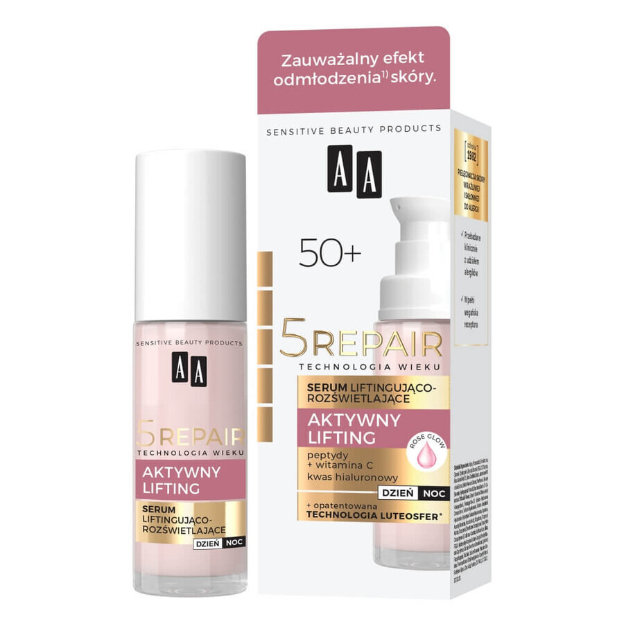 AA Age Technology 5Repair 50+, ser de lifting și iluminare, 30 ml