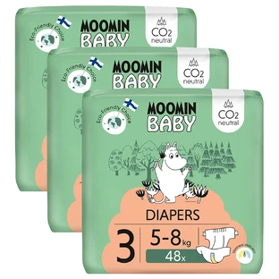 Mumin Baby, Windeln, Größe 3, 5-8 kg, 144 Stück