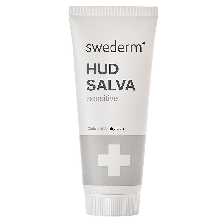 Set Swederm Hudsalva Sensitive, stark fettende Salbe, trockene Haut, 100 ml + Swederm Comfort Roll, 60 ml + Hudsalva Salbe mit Vitamin E, 2 x 8 ml gratis