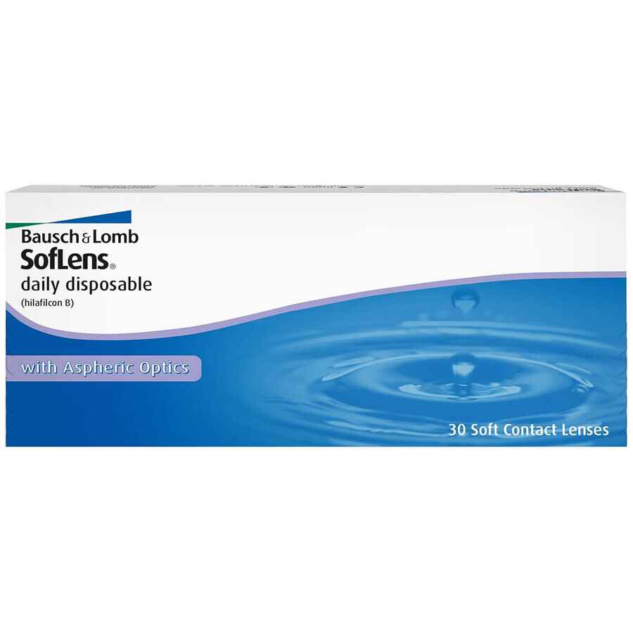 Bausch+Lomb Soflens Daily Disposable 8.6, lenti a contatto, 1 giorno, -5.25, 30 pz.