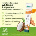 Himalaya Botanique, whitening paste, turmeric and coconut oil, fluoride free, 75 ml.