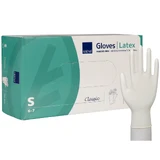 Abena, guantes de látex, no estériles, sin polvo, talla S, 100 unidades