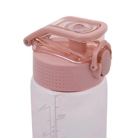 Majestic Sport, botella de agua tritán, Okosei Clear, rosa, 750 ml