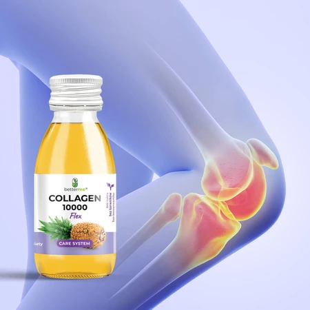 BetterMe Colágeno 10000 Flex, shot, sabor piña, 60 ml x 30 unidades