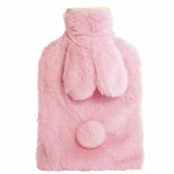 Roz, sticlă de apă termală cu capac, iepuraș roz, 2 l, 1 buc