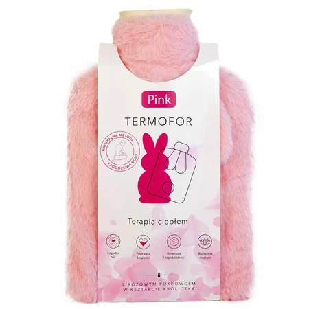 Rose, thermos avec couvercle, lapin rose, 2 l, 1 pièce