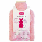 Roz, sticlă de apă termală cu capac, iepuraș roz, 2 l, 1 buc Roz, sticlă de apă termală cu capac, iepuraș roz, 2 l, 1 buc