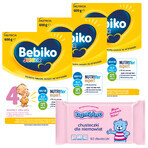 Set Bebiko Junior 4 Nutriflor Expert, voedzame melkvoeding, vanaf 2 jaar, 3 x 600 g + Bambino, vochtige doekjes, vanaf de geboorte, 63 stuks gratis Set Bebiko Junior 4 Nutriflor Expert, voedzame melkvoeding, vanaf 2 jaar, 3 x 600 g + Bambino, vochtige doekjes, vanaf de geboorte, 63 stuks gratis