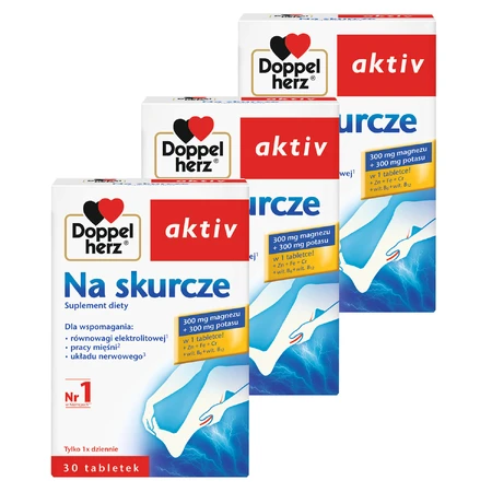 Doppelherz aktiv Na Skurcze set, 3 x 30 comprimidos