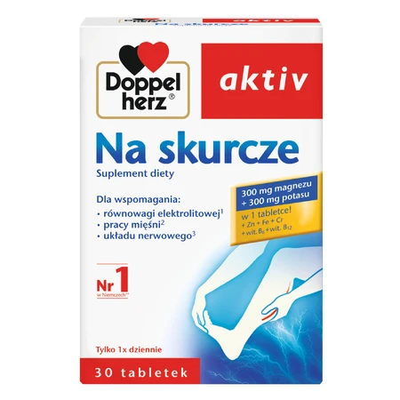 Doppelherz aktiv Na Skurcze set, 3 x 30 comprimidos