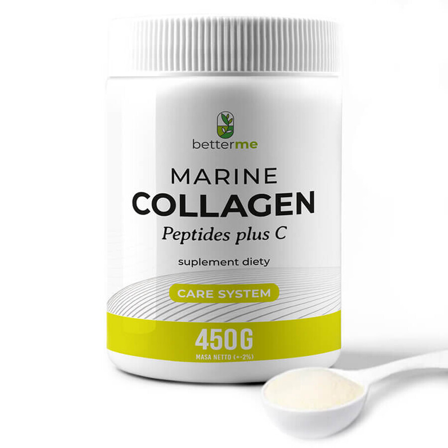 BetterMe Marine Collageen Peptiden plus C, neutrale smaak, 450 g
