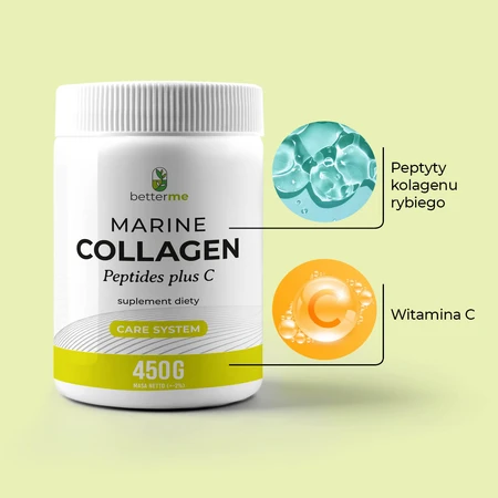 BetterMe Marine Collagen Peptides plus C, goût neutre, 450 g