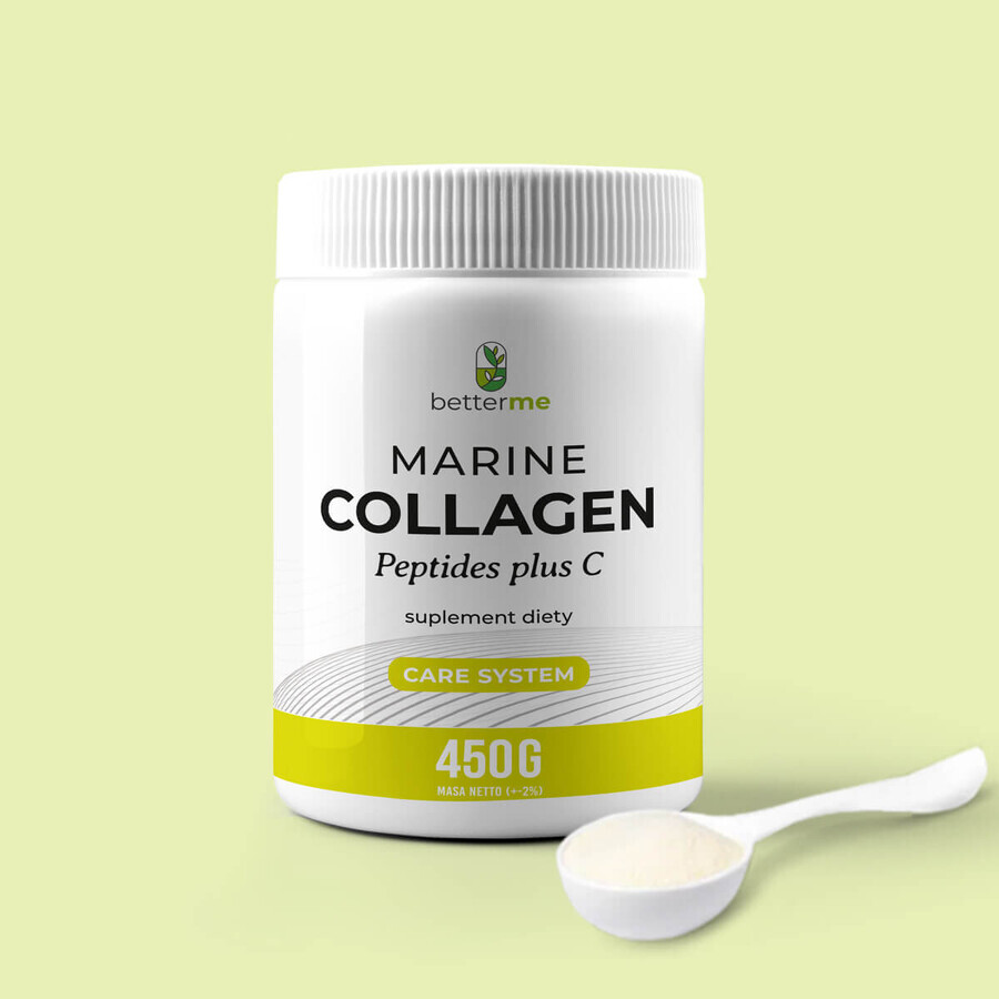 BetterMe Marine Collageen Peptiden plus C, neutrale smaak, 450 g