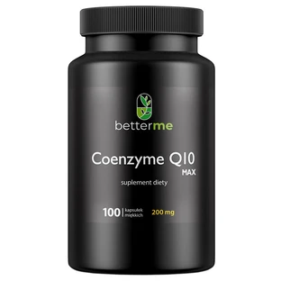 BetterMe Co-enzym Q10 Max, co-enzym Q10, 100 zachte capsules
