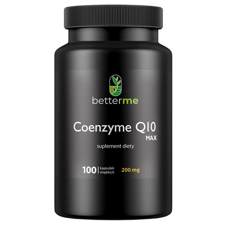 BetterMe Co-enzym Q10 Max, co-enzym Q10, 100 zachte capsules